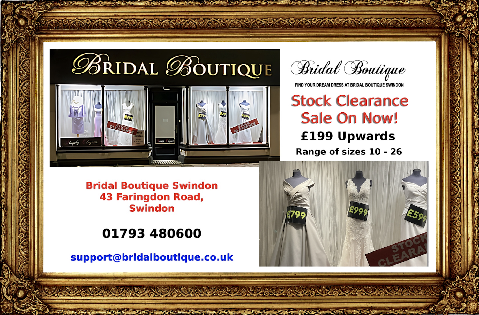 Bridal Boutique Swindon clearance sale
